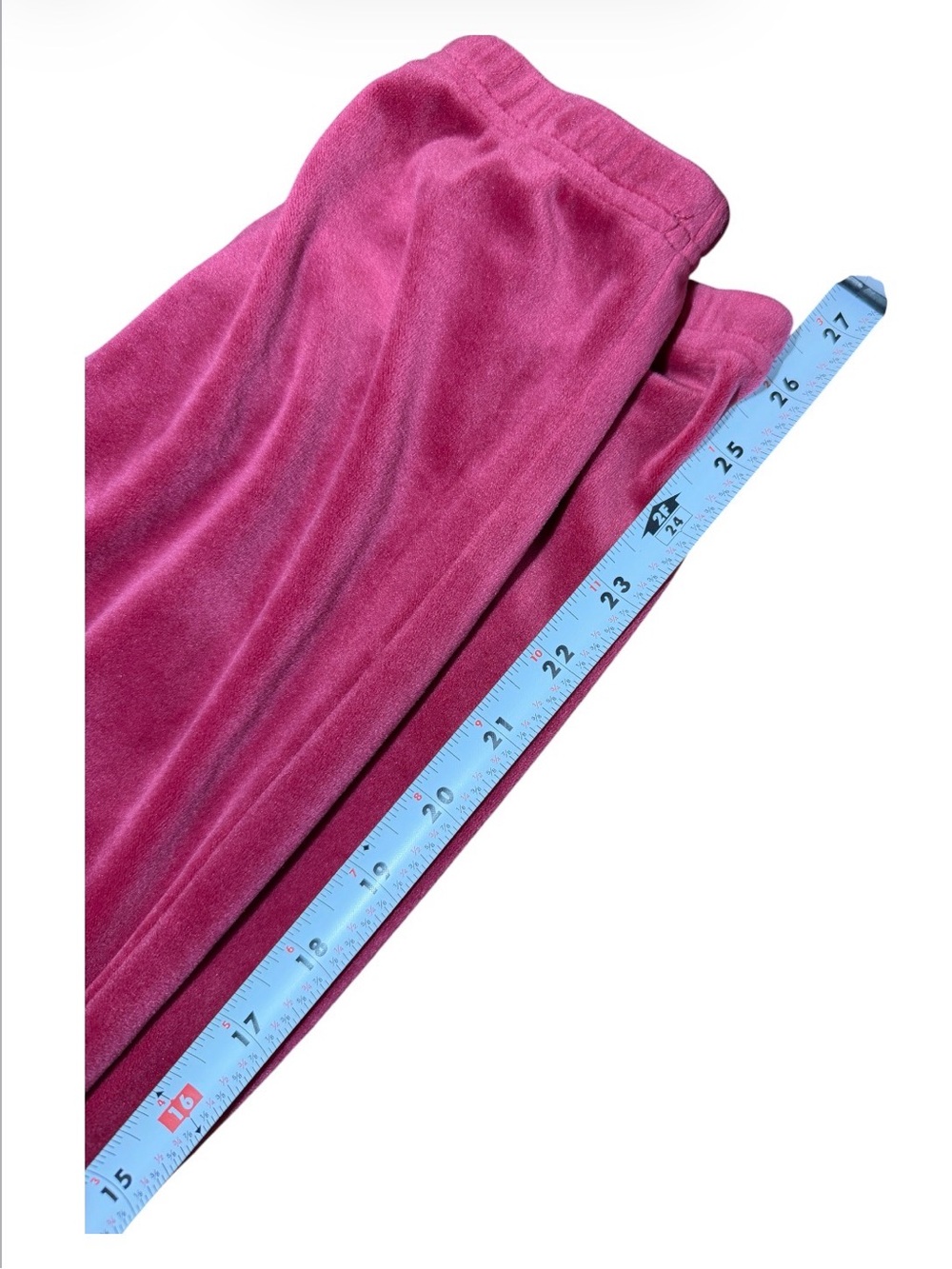 Women’s Burgundy Velour Jogger Pants size XS - Picture 4 of 9